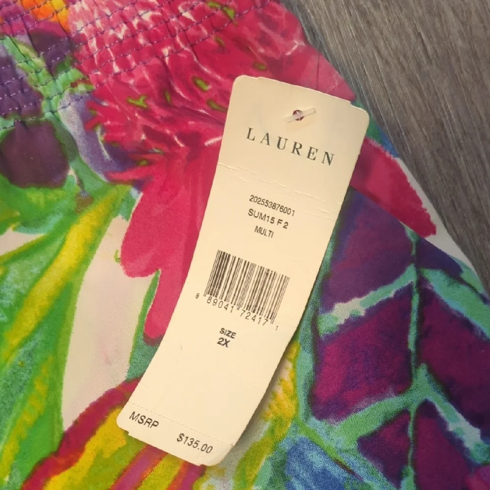 Zara Orange and Pink Casual Bottoms with Tropical Print - Picture 4 of 7